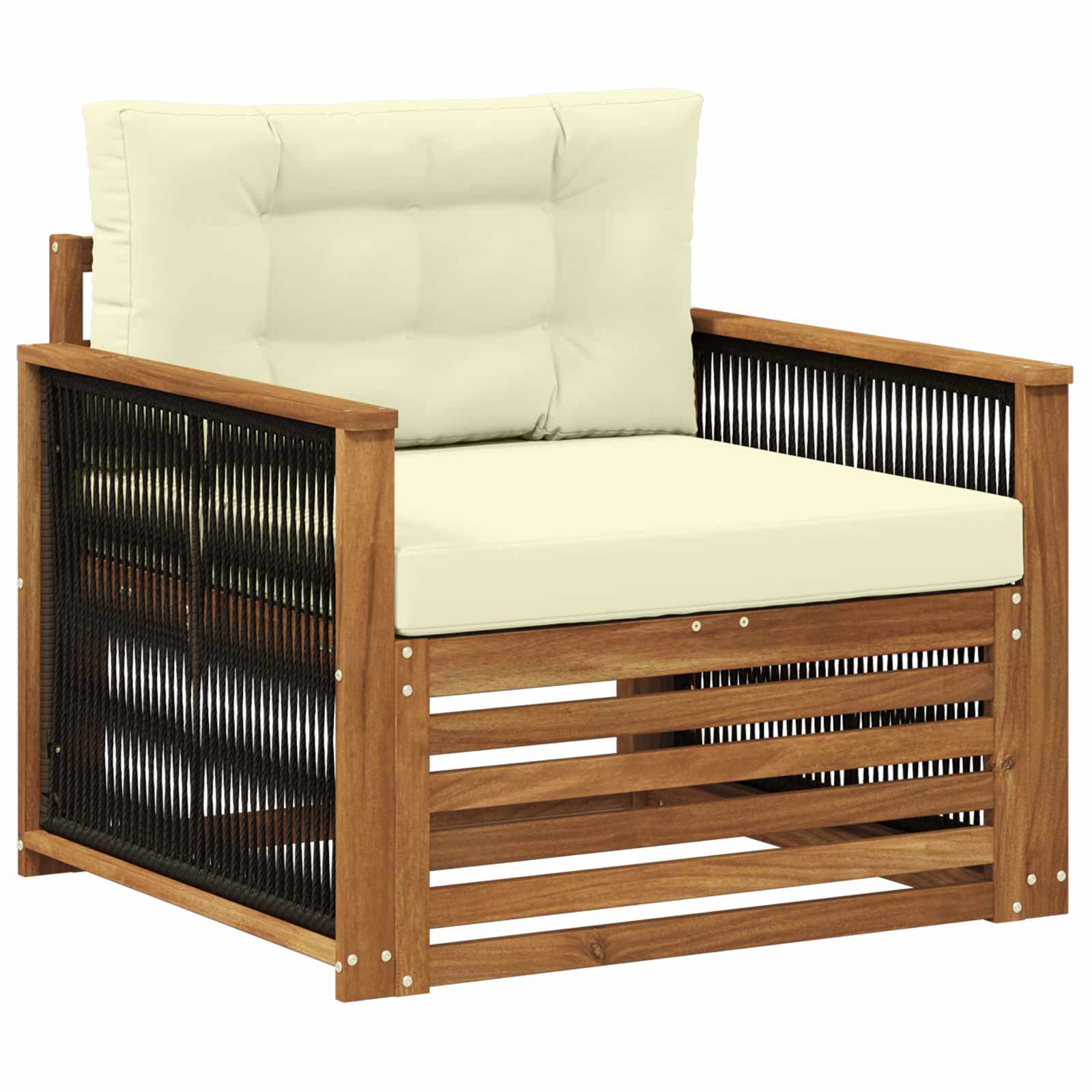 Buiten Midden Sofa Naturel Zwart touw