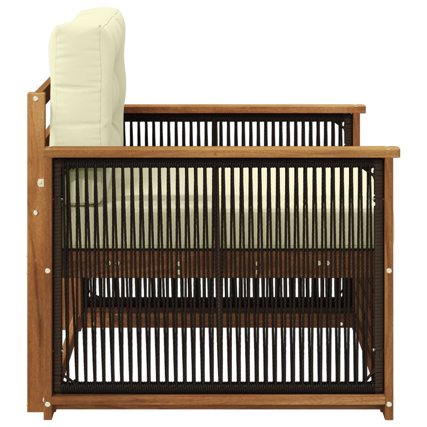 Buiten Midden Sofa Naturel Zwart touw