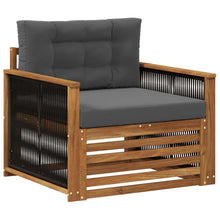 Buiten Midden Sofa Naturel Zwart touw