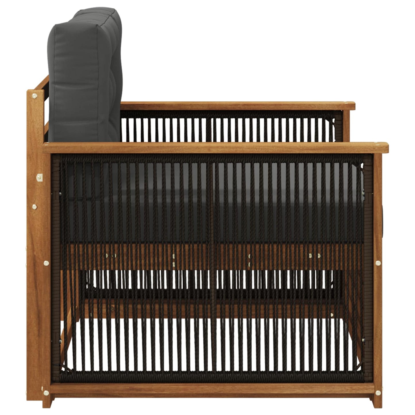 Buiten Midden Sofa Naturel Zwart touw