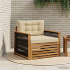 Outdoor Middle Sofa Natural Black rope