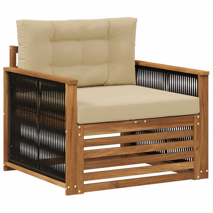 Buiten Midden Sofa Naturel Zwart touw