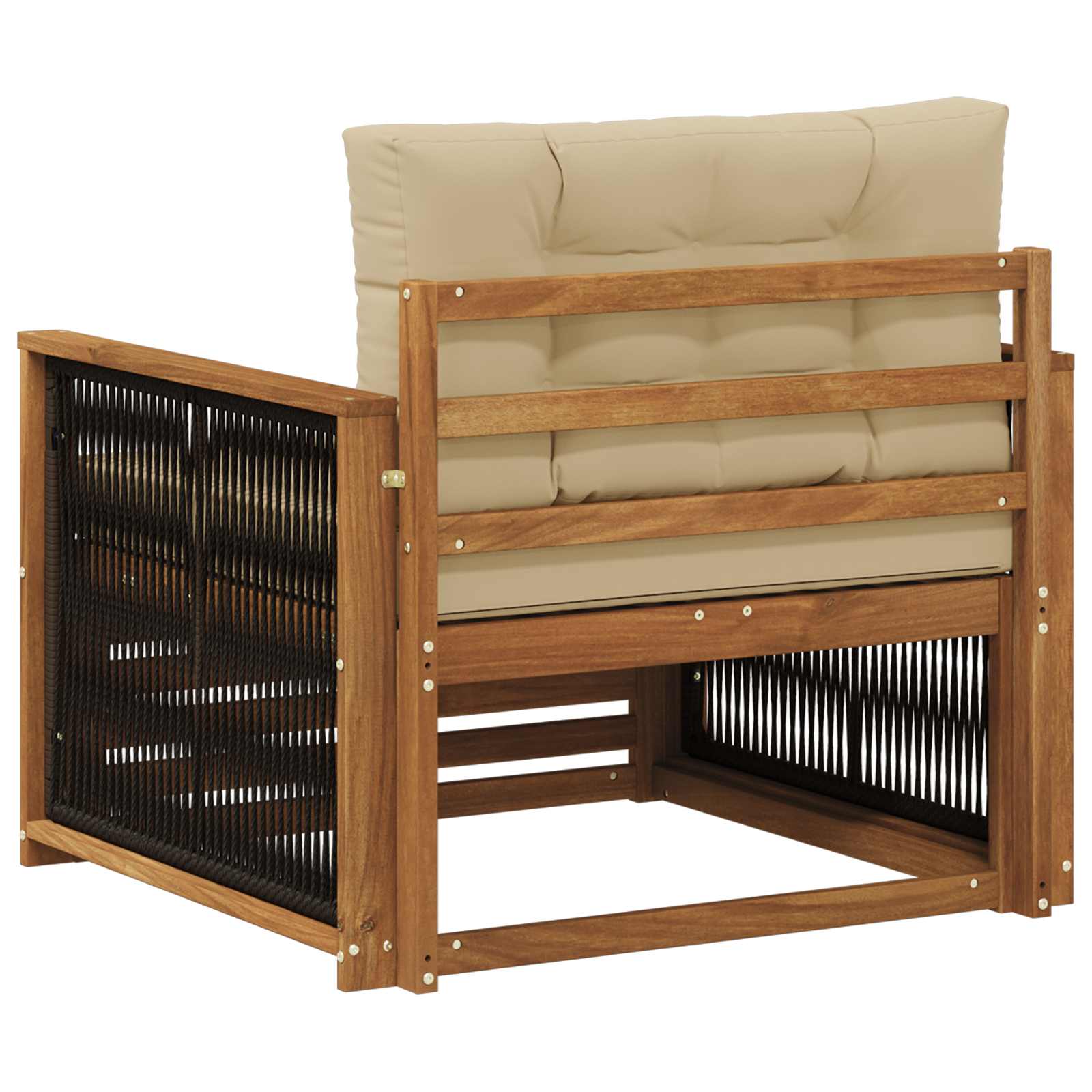 Buiten Midden Sofa Naturel Zwart touw