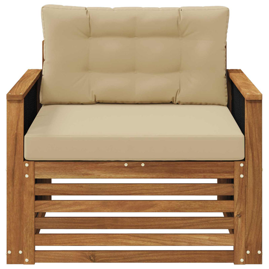 Buiten Midden Sofa Naturel Zwart touw