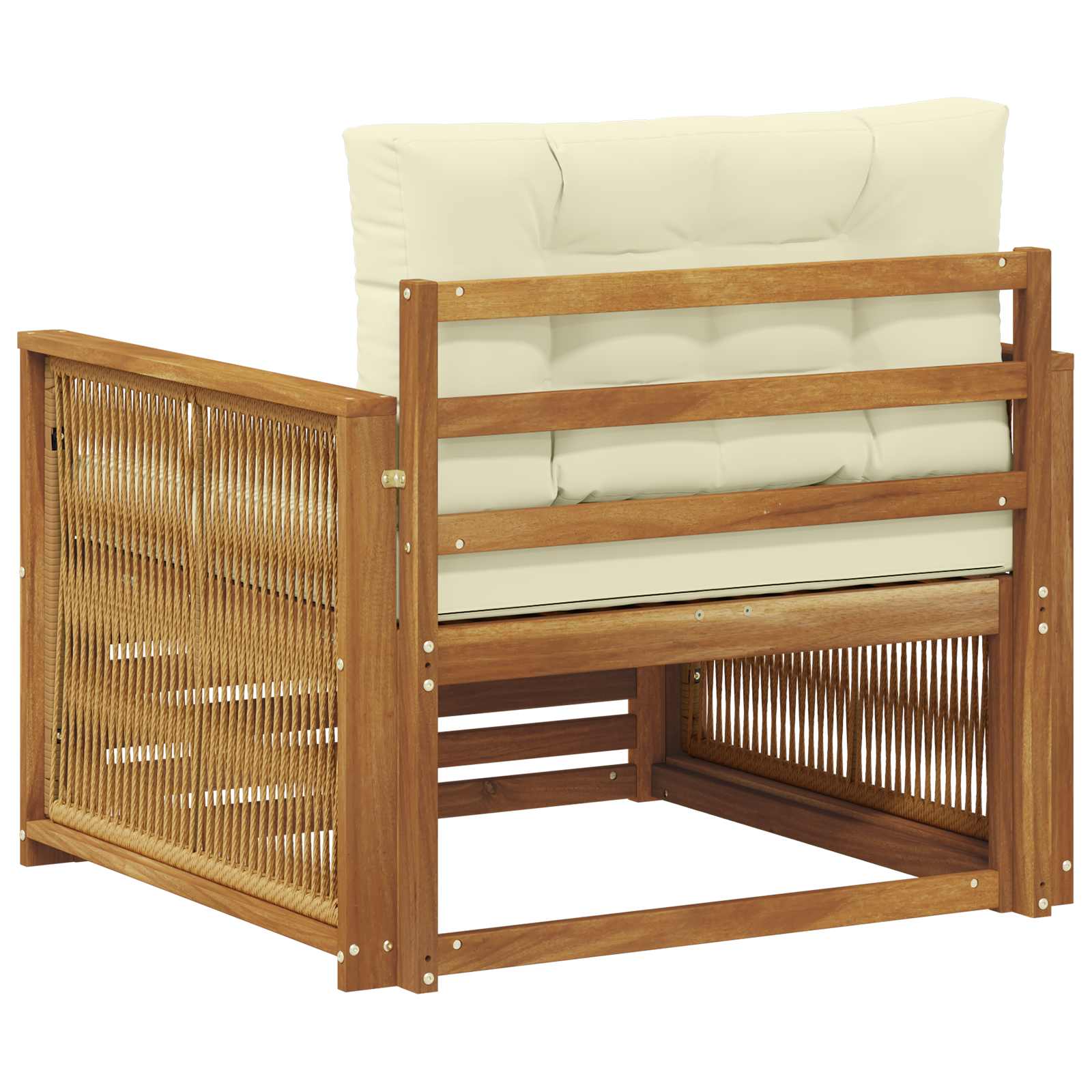 Tuinbank Massief Acaciahout Natuurlijk en Crème