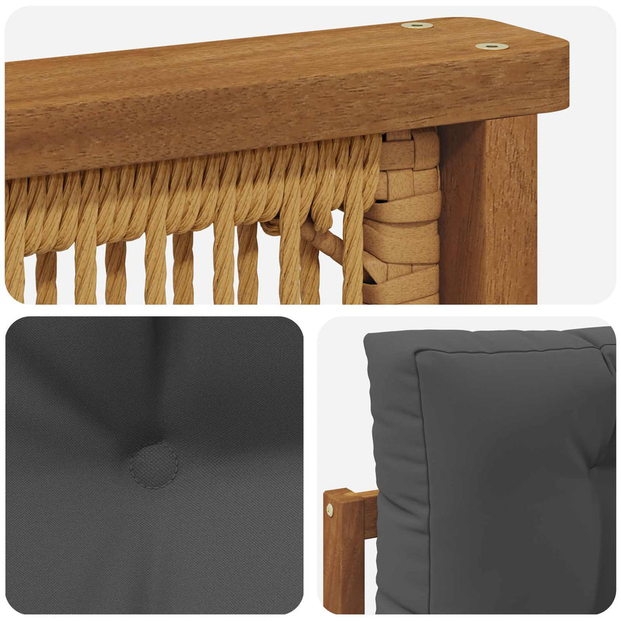 Buiten Midden Sofa Naturel Koffie touw