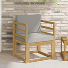 2 Piece Outdoor Bench Set Polyester White and Light Grey