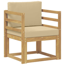 2 Stuk Buiten bankenset Polyester Wit en Beige