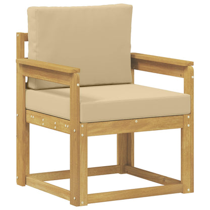 2 Stuk Buiten bankenset Polyester Wit en Beige