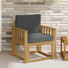 2 Stuk Buiten bankenset Polyester Wit en Anthraciet