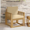 2 Stuk Buiten bankenset Polyester Wit en Beige