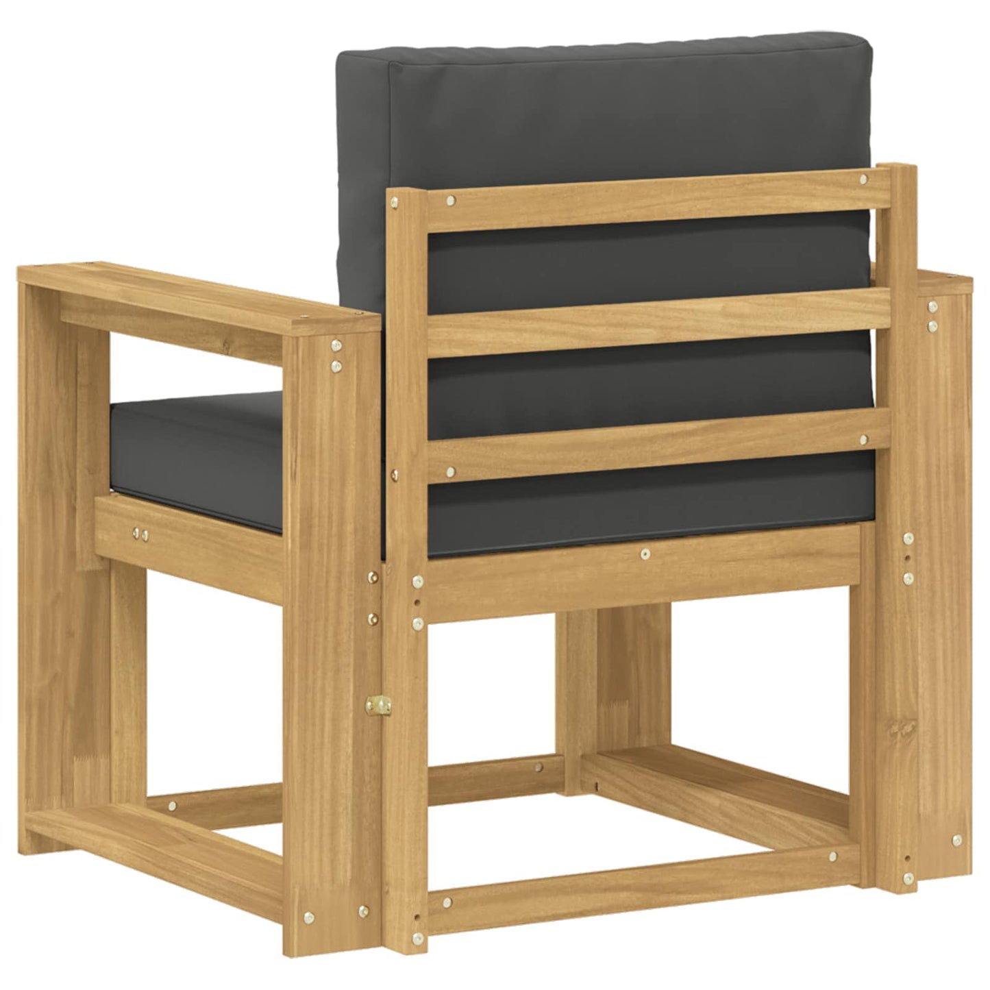 2 Stuk Buiten bankenset Polyester Wit en Anthraciet