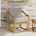 2 Piece Outdoor Bench Set Polyester White and Light Grey