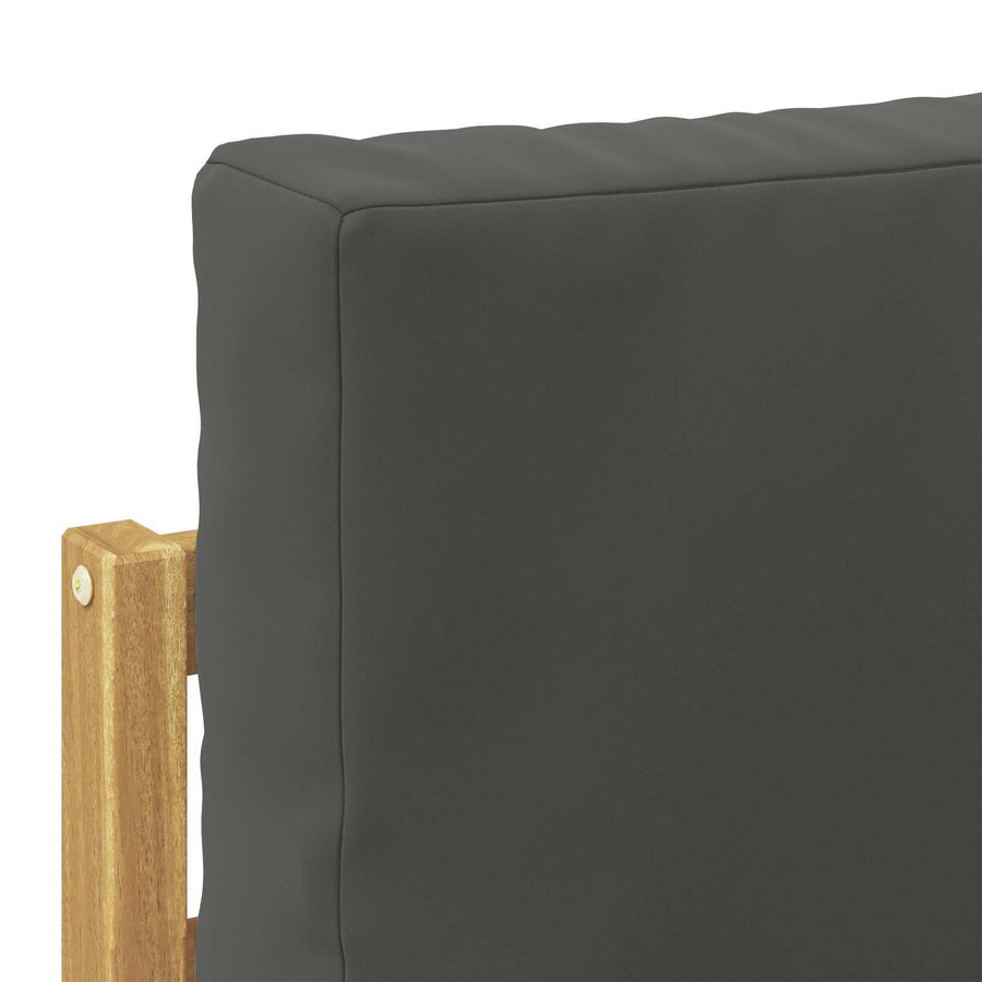 2 Stuk Buiten bankenset Polyester Wit en Anthraciet