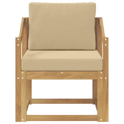 2 Stuk Buiten bankenset Polyester Wit en Beige