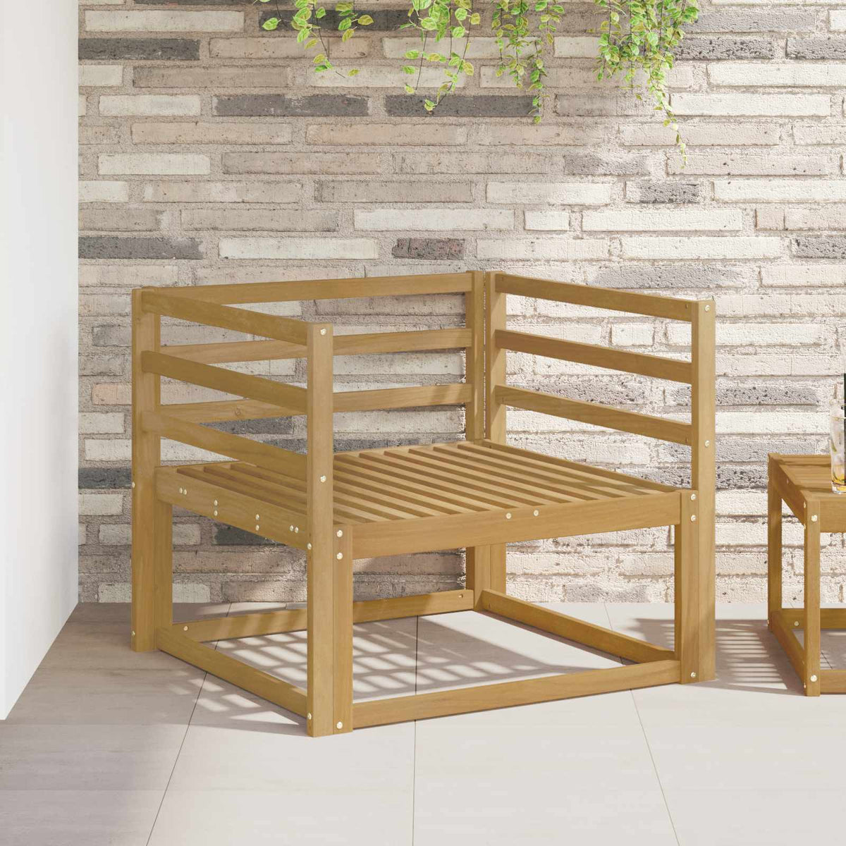 Buiten Midden Sofa Massief Acaciahout Wit