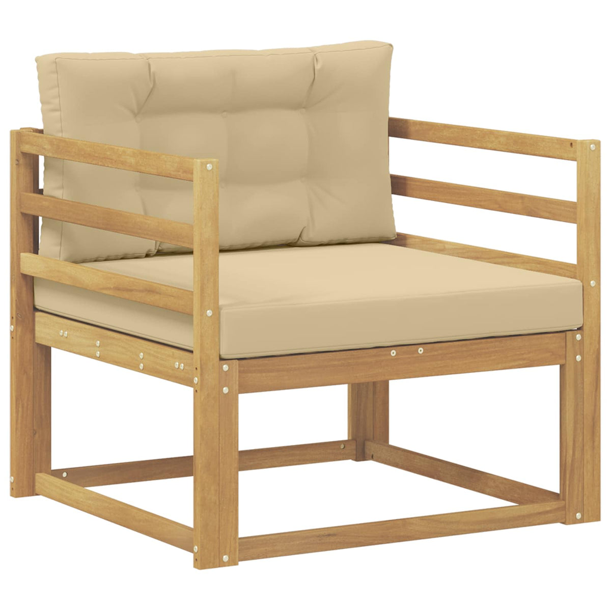 Buiten Midden Sofa Polyester Wit Horizontale latten