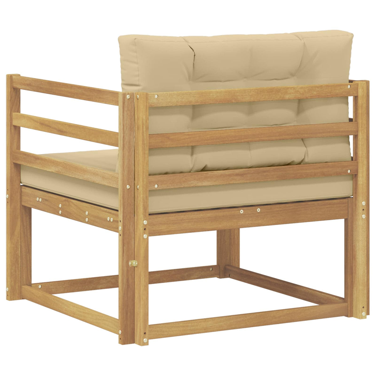 Buiten Midden Sofa Polyester Wit Horizontale latten