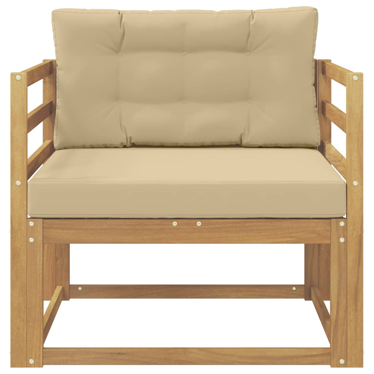 Buiten Midden Sofa Polyester Wit Horizontale latten