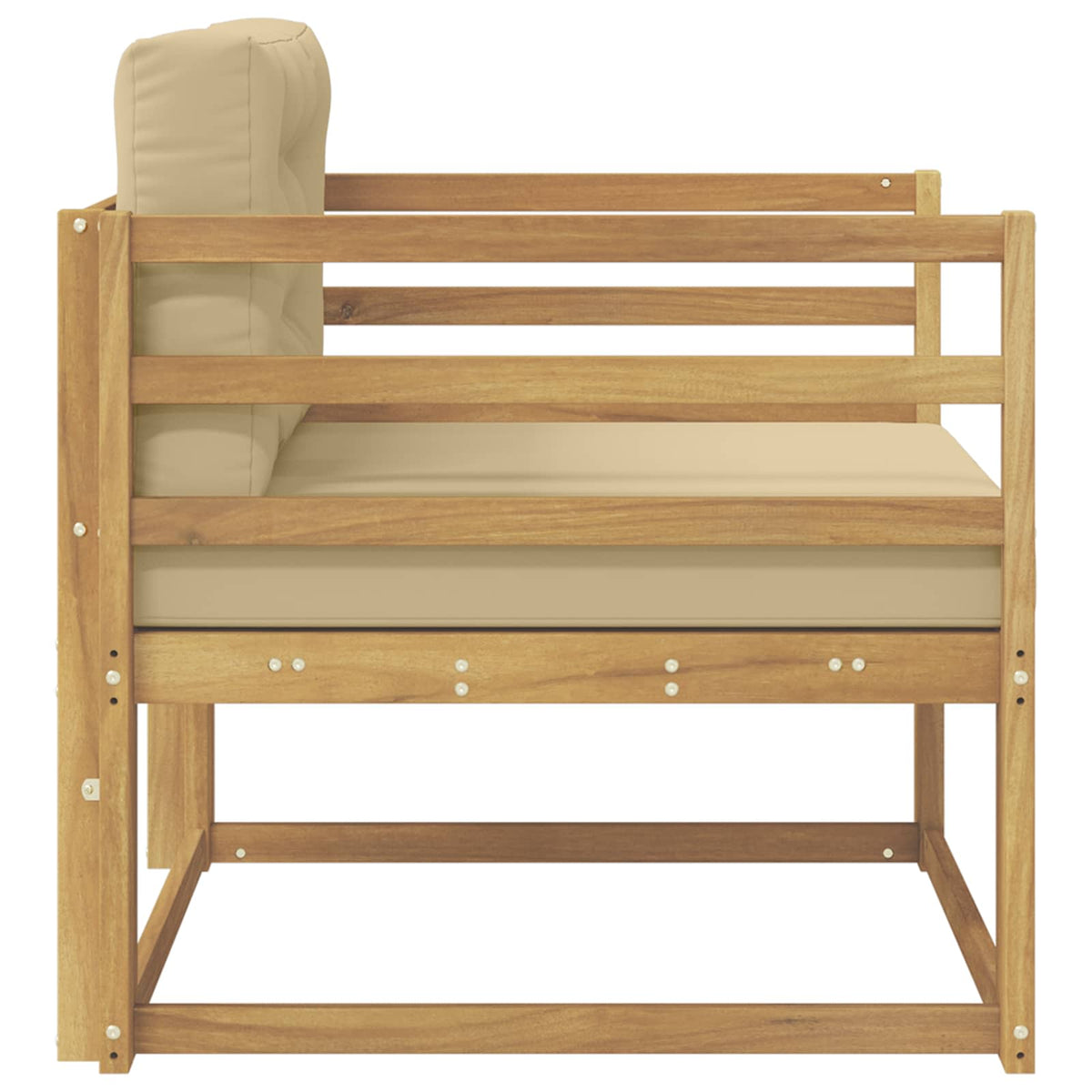 Buiten Midden Sofa Polyester Wit Horizontale latten