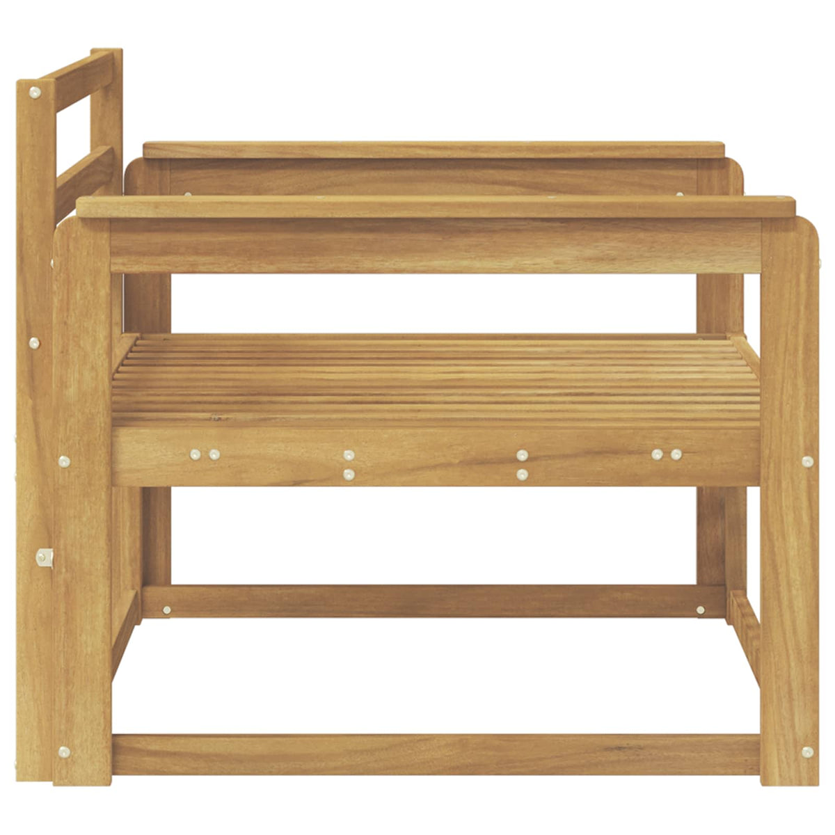 Buiten Midden Sofa Massief Acaciahout Wit