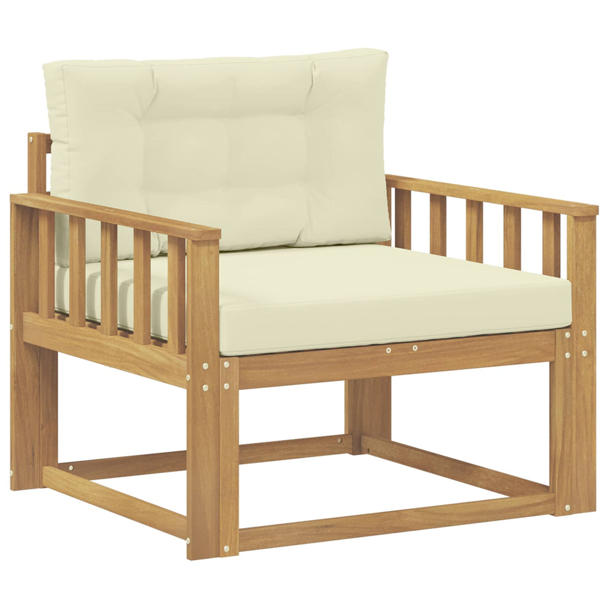 Buiten Midden Sofa Polyester Wit Verticale latten