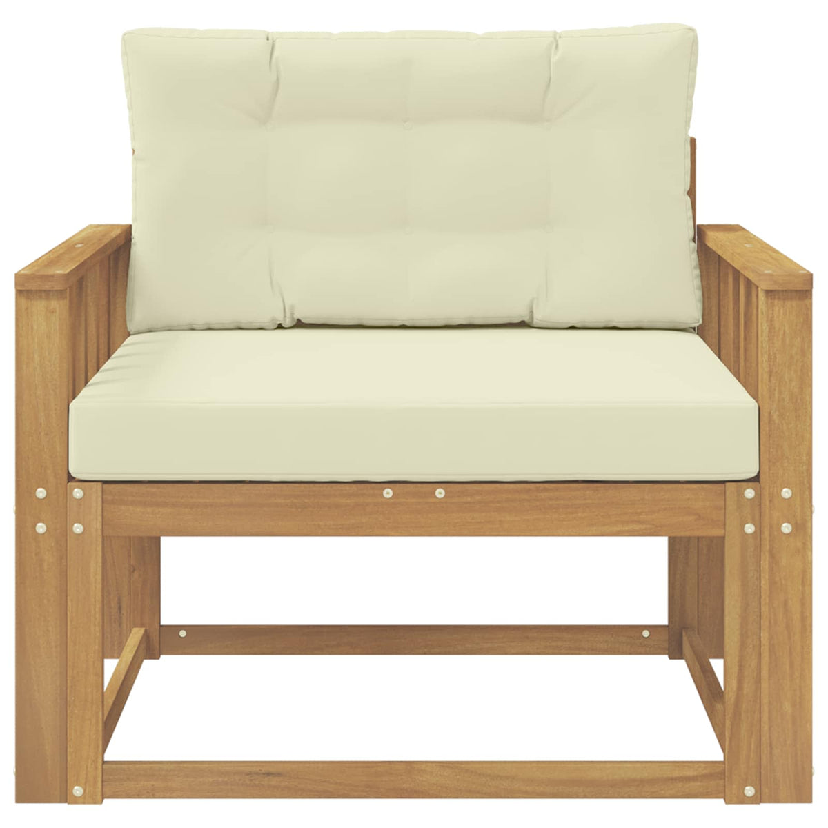 Buiten Midden Sofa Polyester Wit Verticale latten