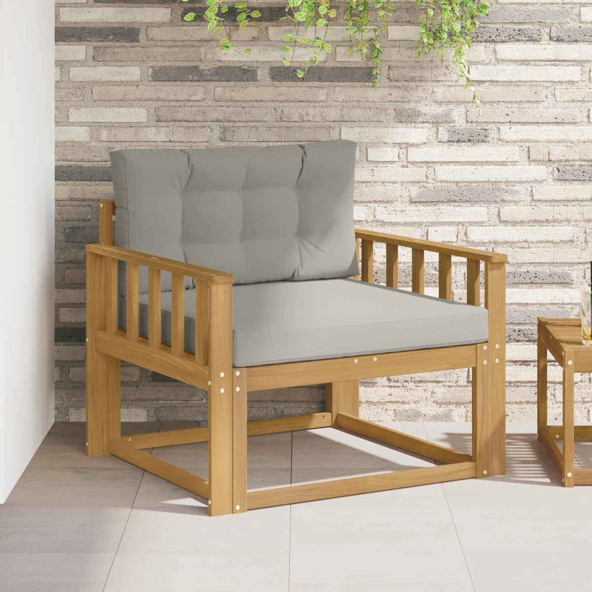Buiten Midden Sofa Polyester Wit Verticale latten