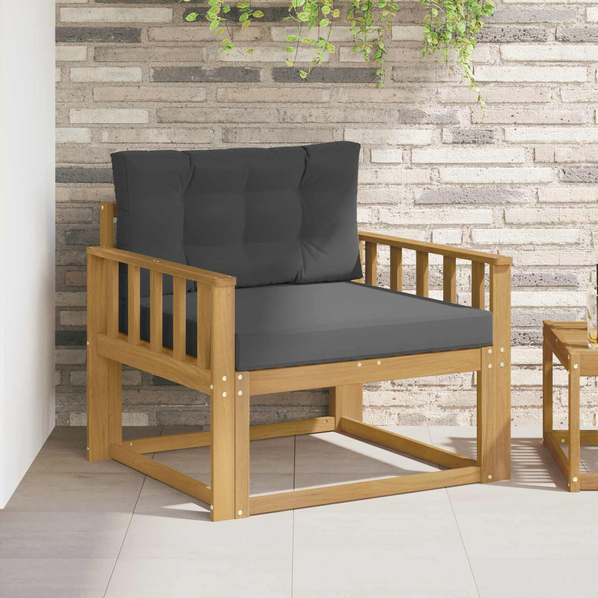 Buiten Midden Sofa Polyester Wit Verticale latten
