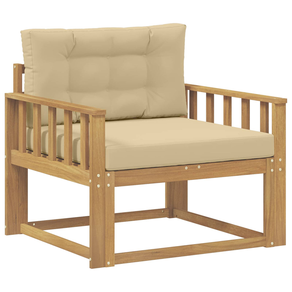 Buiten Midden Sofa Polyester Wit Verticale latten