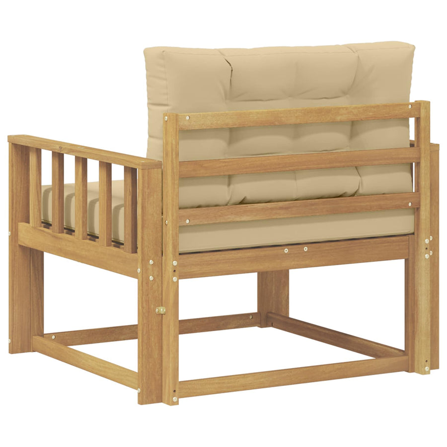 Buiten Midden Sofa Polyester Wit Verticale latten