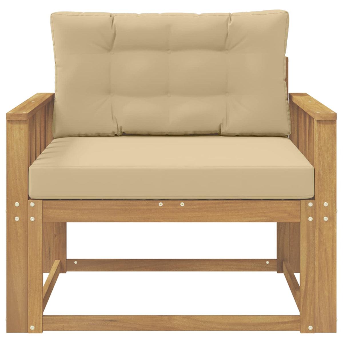 Buiten Midden Sofa Polyester Wit Verticale latten