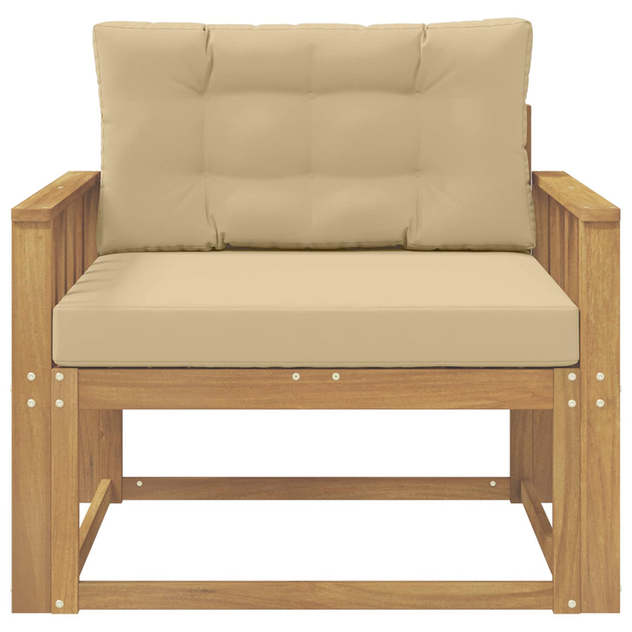 Buiten Midden Sofa Polyester Wit Verticale latten