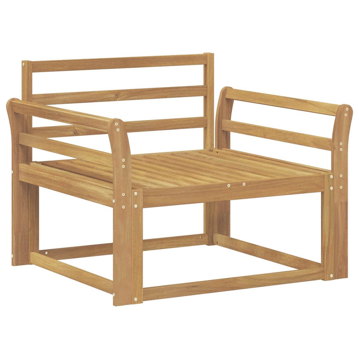 Buiten Midden Sofa Massief Acaciahout Wit