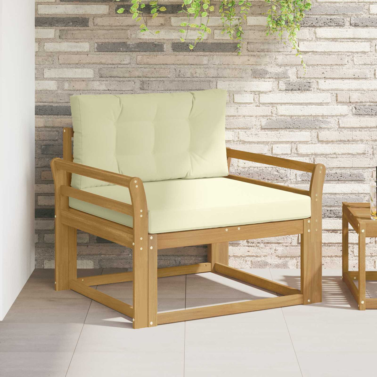 Buiten Midden Sofa Polyester Wit Gebogen