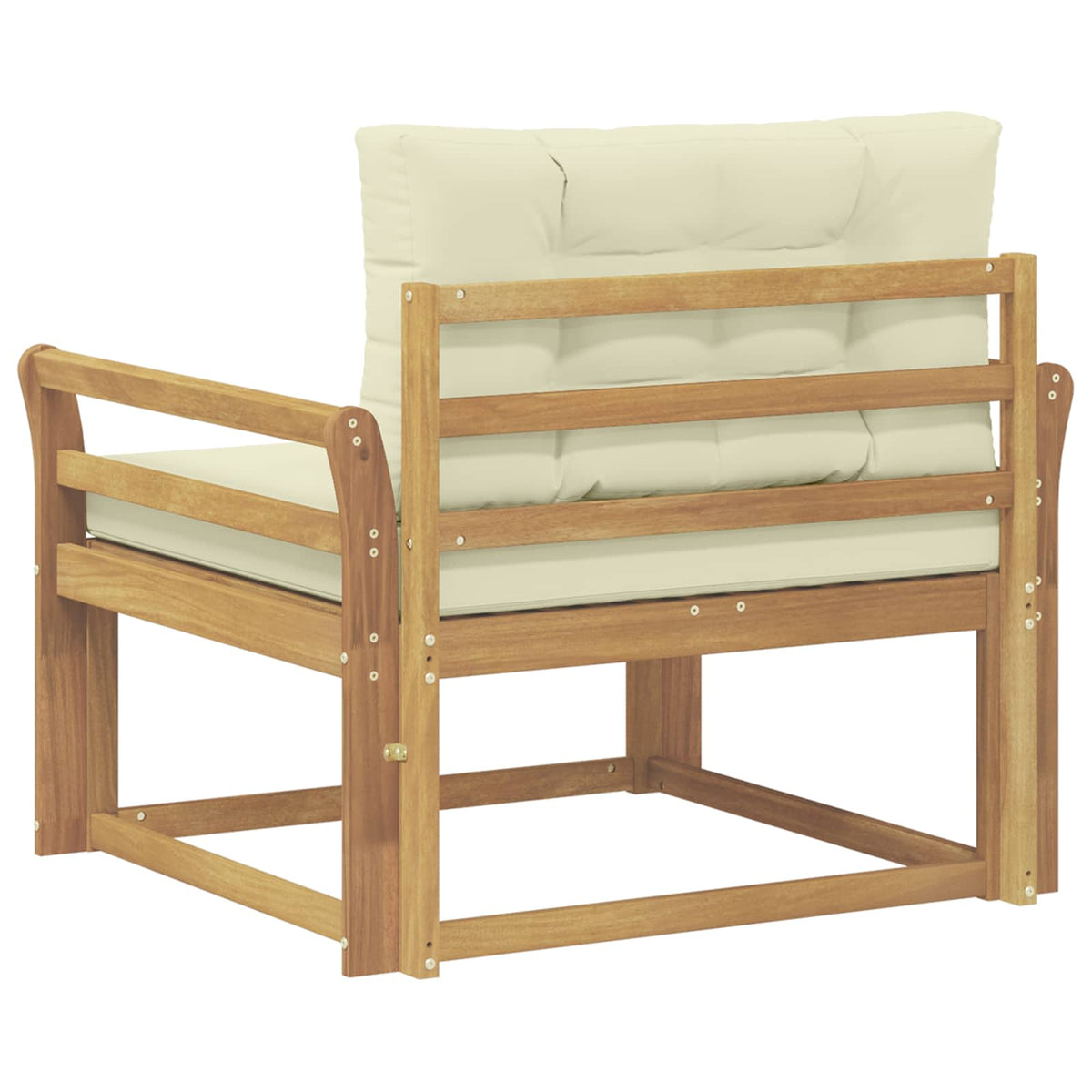 Buiten Midden Sofa Polyester Wit Gebogen