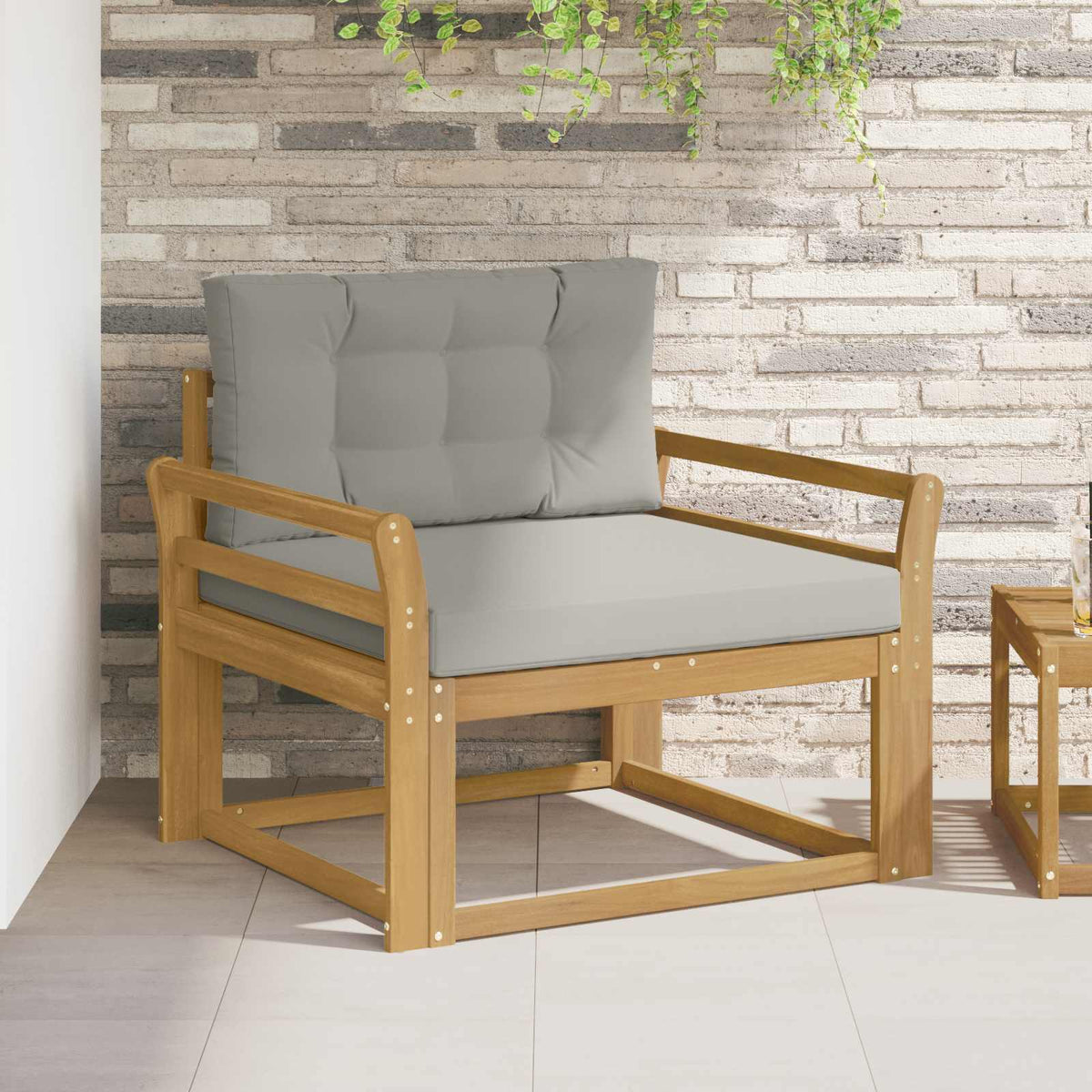 Buiten Midden Sofa Polyester Wit Gebogen