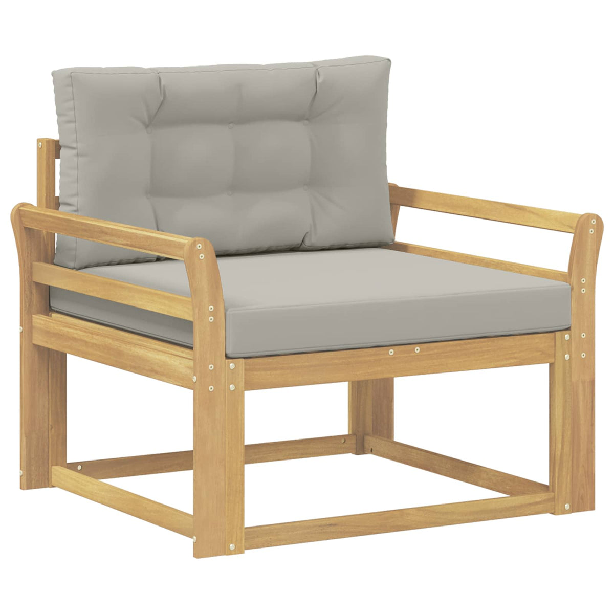 Buiten Midden Sofa Polyester Wit Gebogen