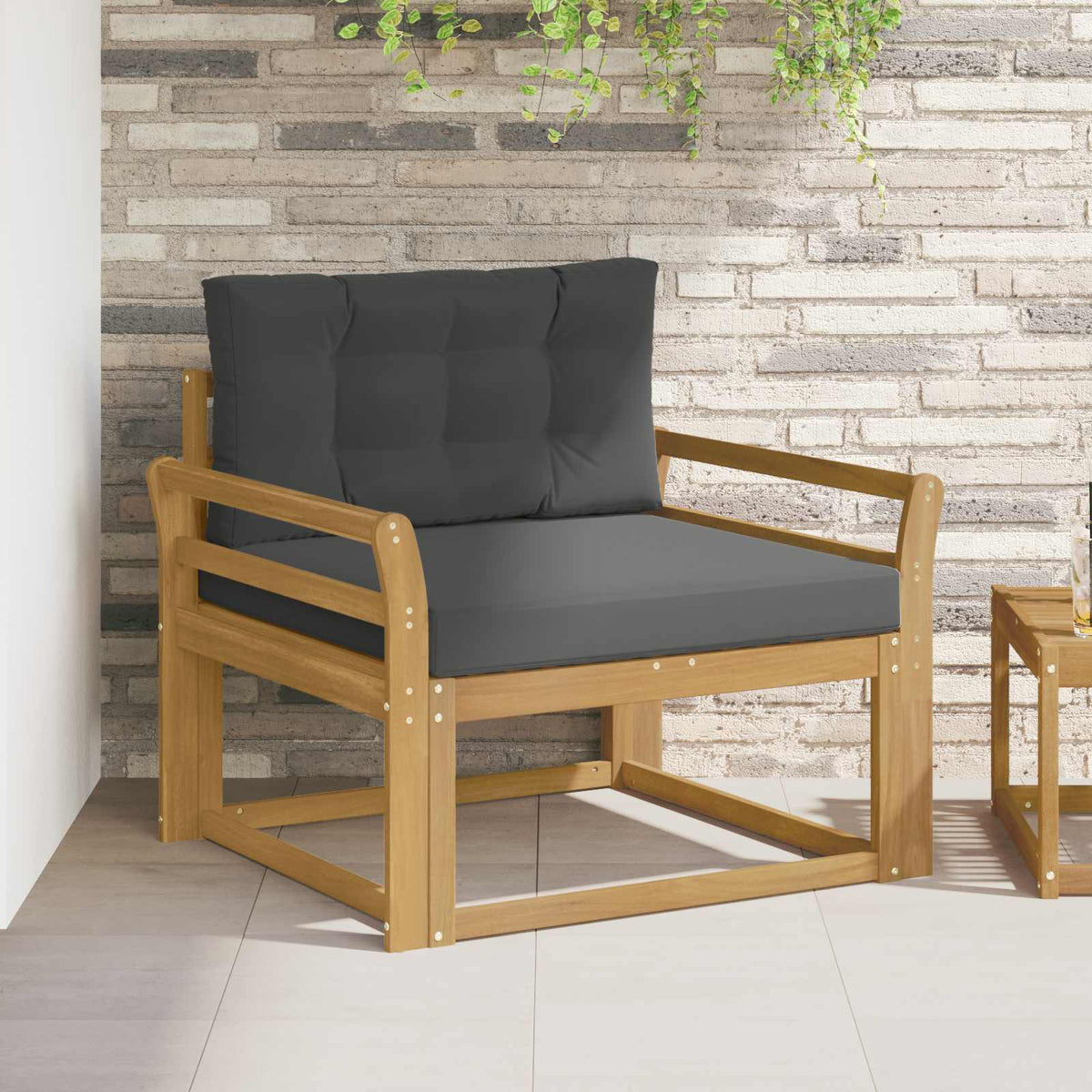 Buiten Midden Sofa Polyester Wit Gebogen
