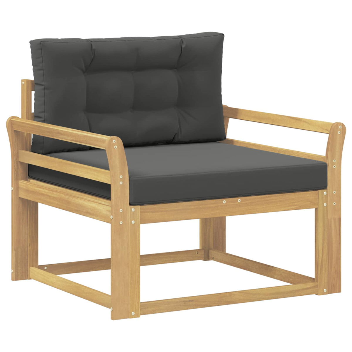 Buiten Midden Sofa Polyester Wit Gebogen