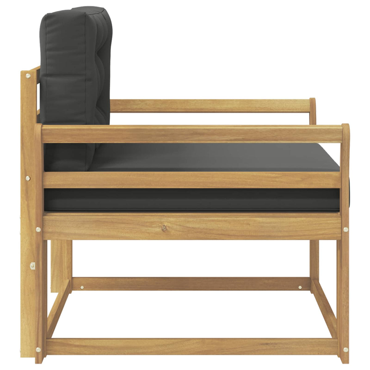 Buiten Midden Sofa Polyester Wit Gebogen