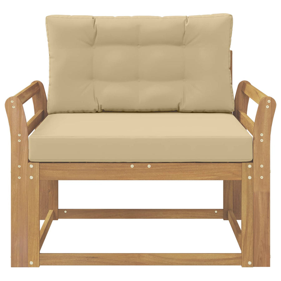 Buiten Midden Sofa Polyester Wit Gebogen