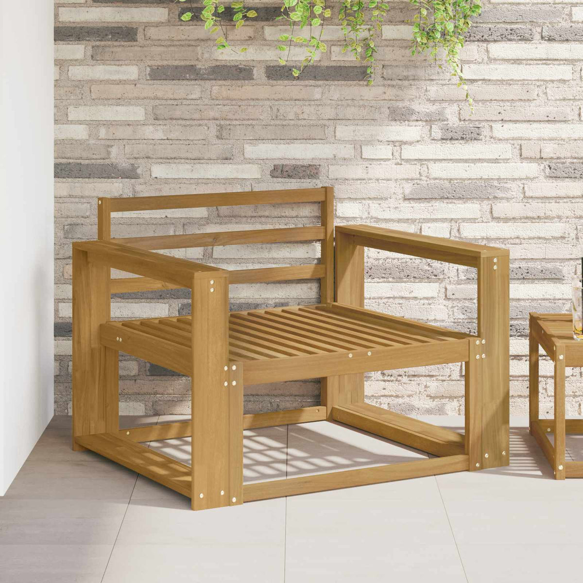 Buiten Midden Sofa Massief Acaciahout Wit