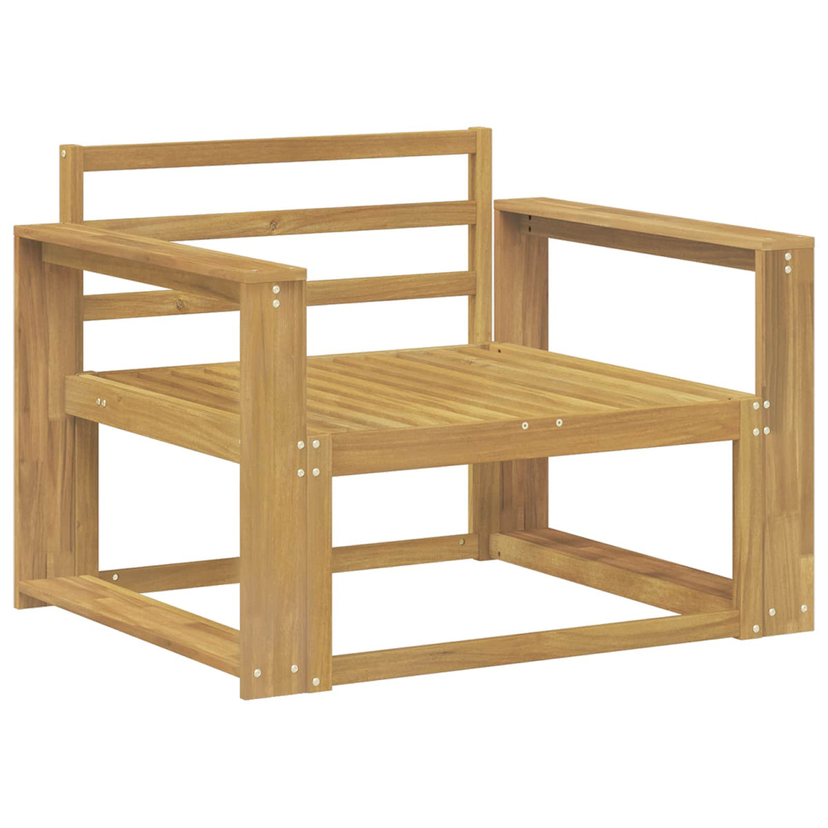 Buiten Midden Sofa Massief Acaciahout Wit