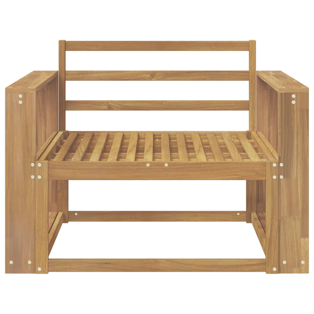 Buiten Midden Sofa Massief Acaciahout Wit
