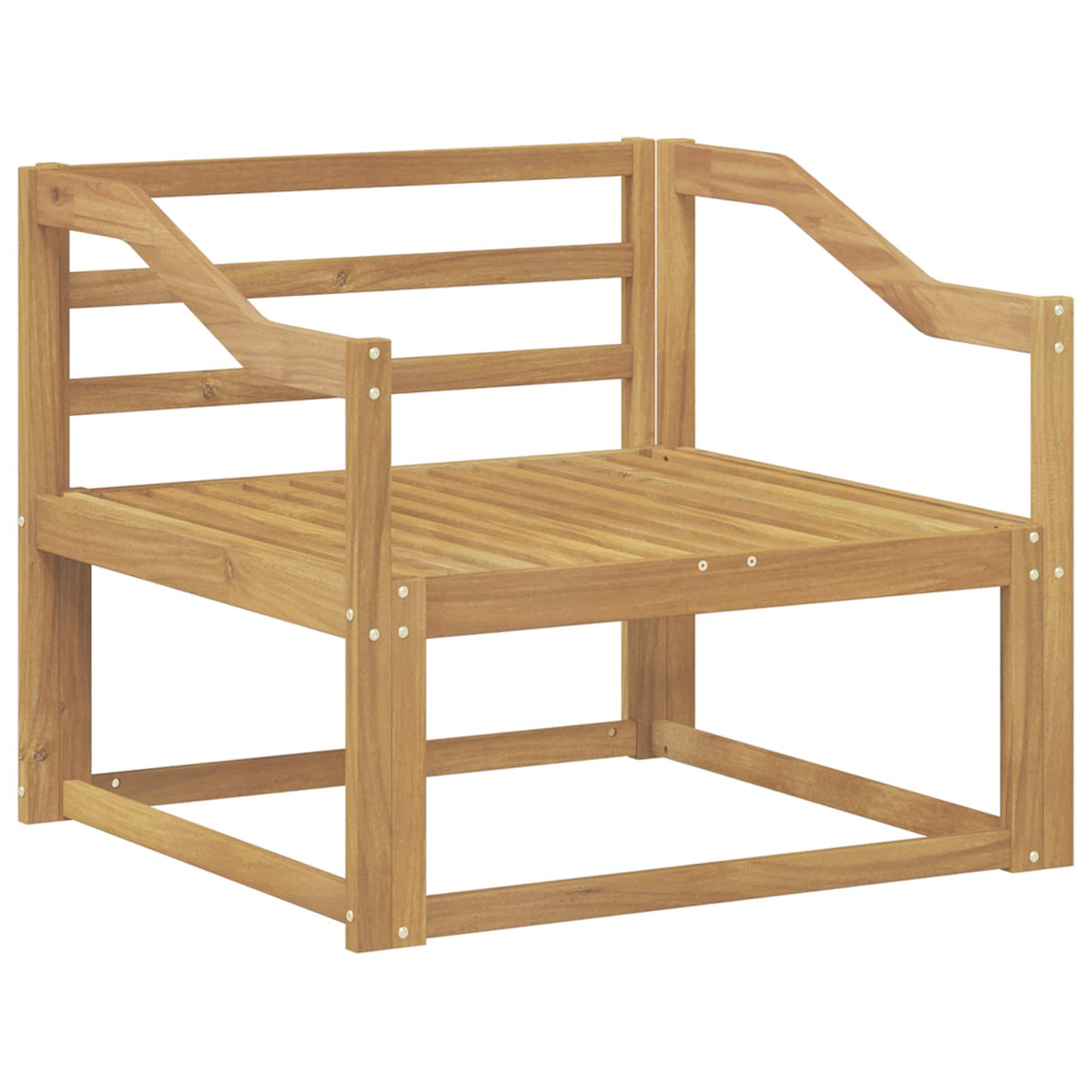 Buiten Midden Sofa Massief Acaciahout Wit