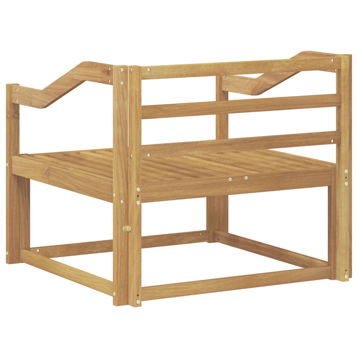 Buiten Midden Sofa Massief Acaciahout Wit