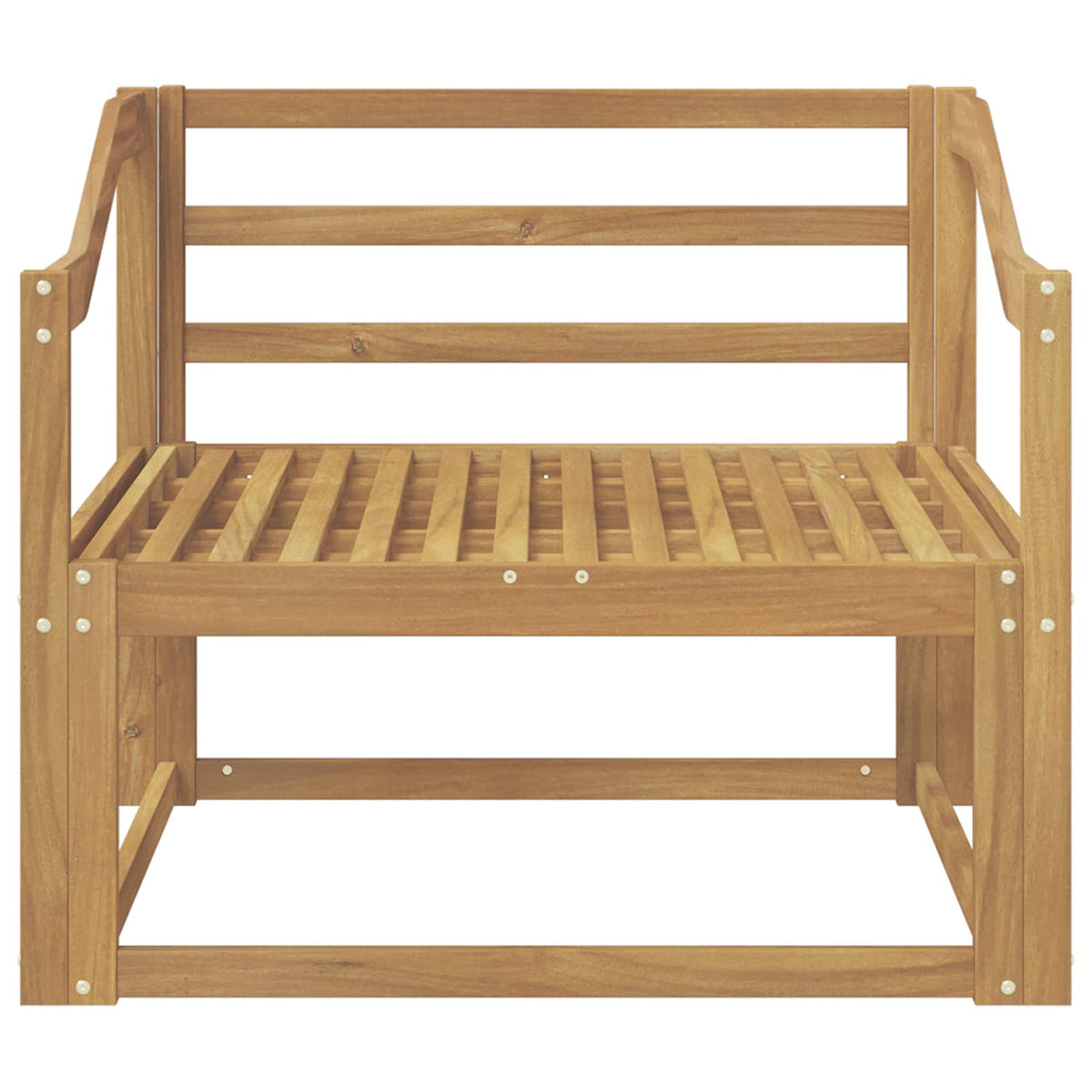 Buiten Midden Sofa Massief Acaciahout Wit