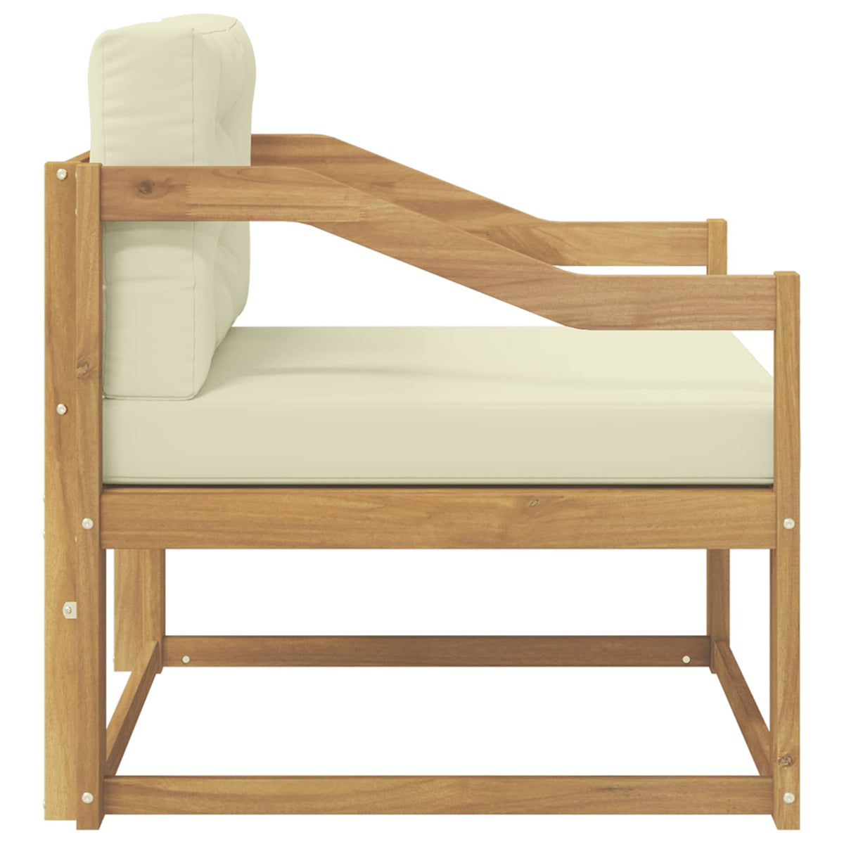 Buiten Midden Sofa Polyester Wit Hellend