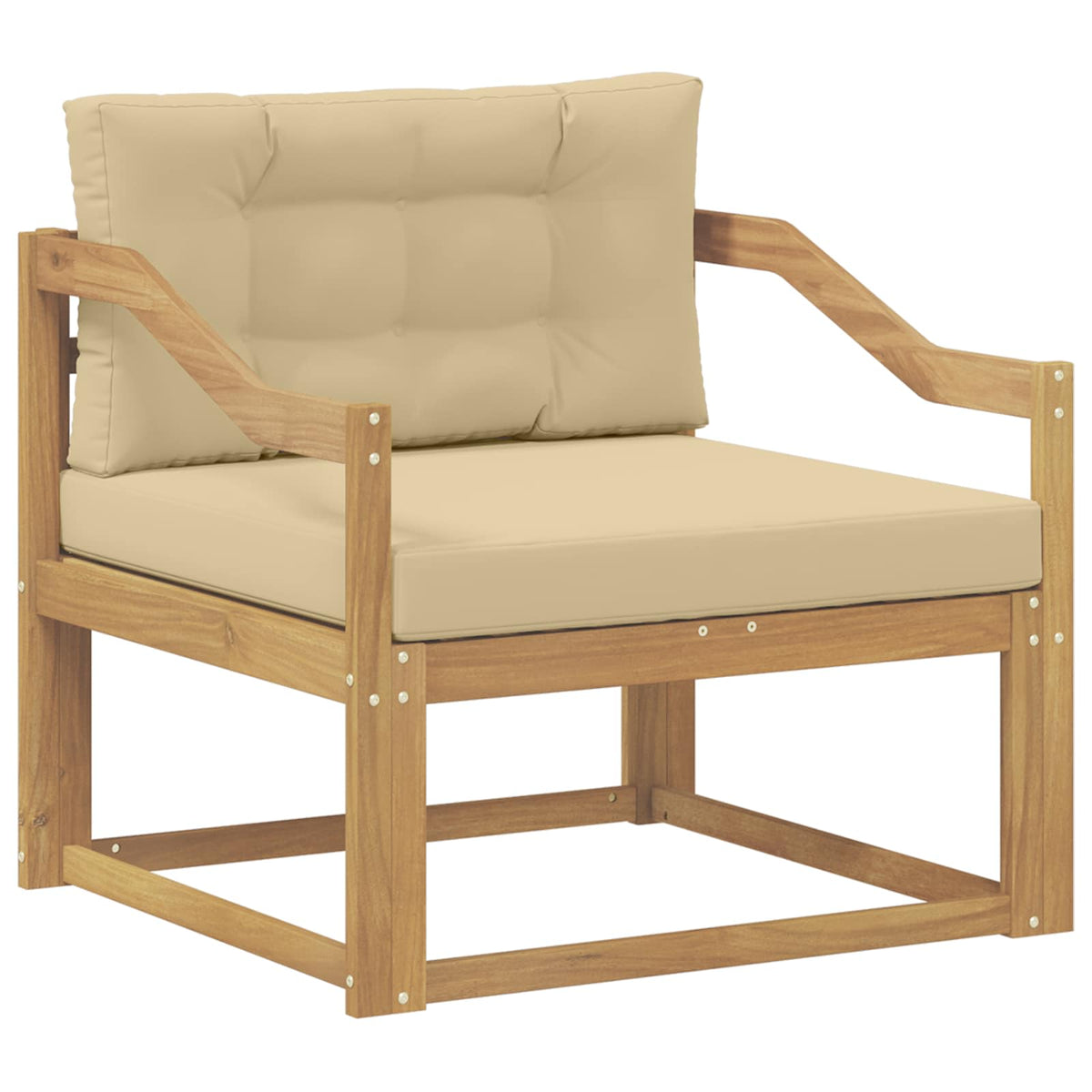 Buiten Midden Sofa Polyester Wit Hellend